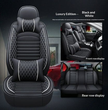 Four-Season Universal Leather Seat Covers Full-Enclosure Five-Seater Car Mats