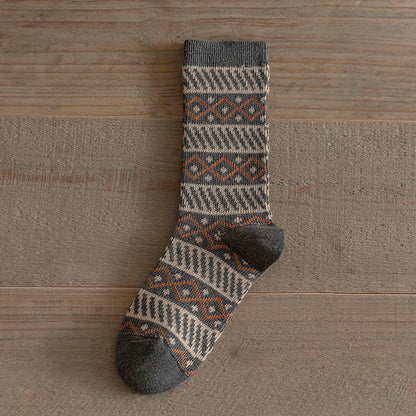 Women's Autumnwinter Long Socks Vintage Ethnic Style