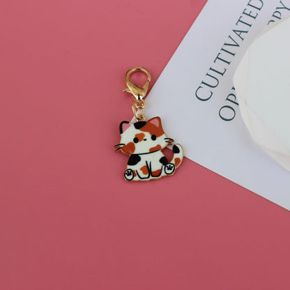 Cute Cartoon Cat Keychain, Chubby Cat Earphone Case Charm