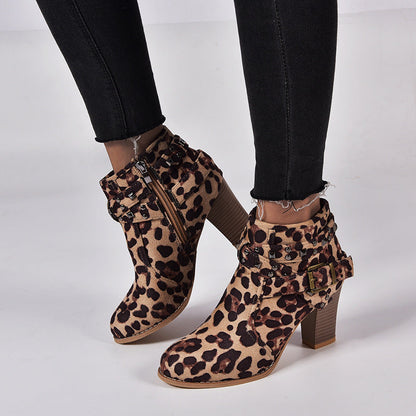 Studded High Heel Booties