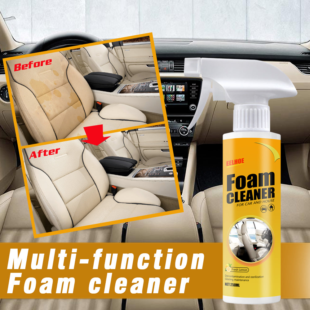 Multi-Purpose Foam Cleaner, Leather Seat Foam Head Cleaner Car Interior Decontamination Cleaning