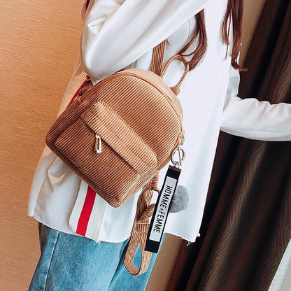Mini backpack hair ball backpack