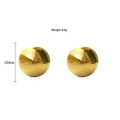 Simple And Versatile Ladies' 316 Stainless Steel Earrings
