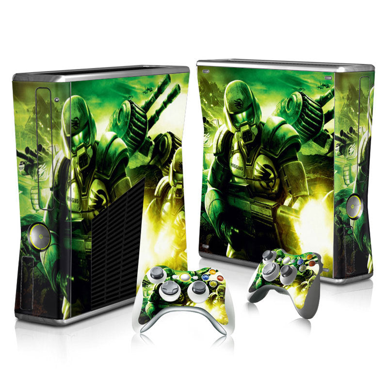 Xbox 360 Slim Full Body Color Membrane Stickers with Scratch-Resistant Protection