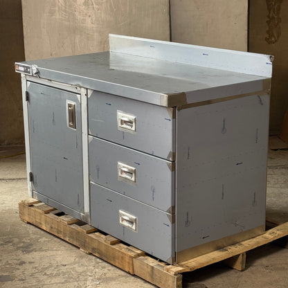 AERO Steel Cabinet Sz 48” L x2 4” W x 29” H 3TSB0HD 2448TD Minor Damage