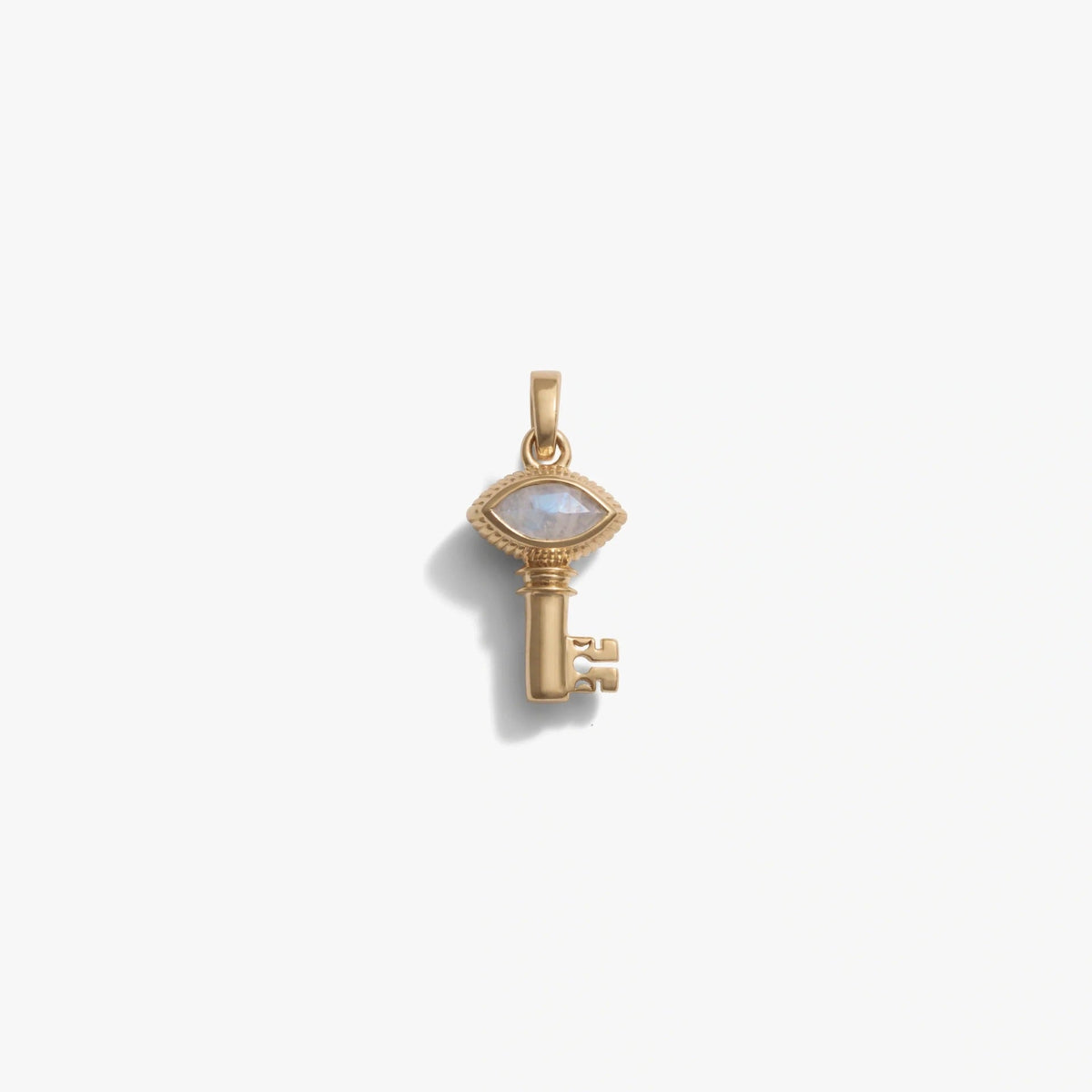 Golden Heart Angel Key Octagram Pendant