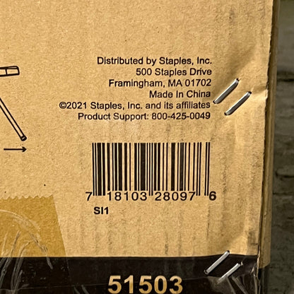 STAPLES (4 Pcs) Metal Office Stacking & Folding Chair, Beige 51503