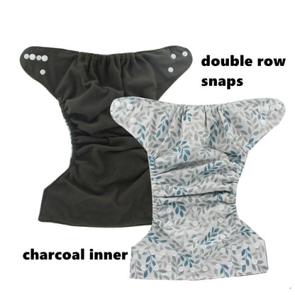 Floral Patterned Breathable Leak-proof Baby Diaper Covers Washable Baby Cloth Diapers
