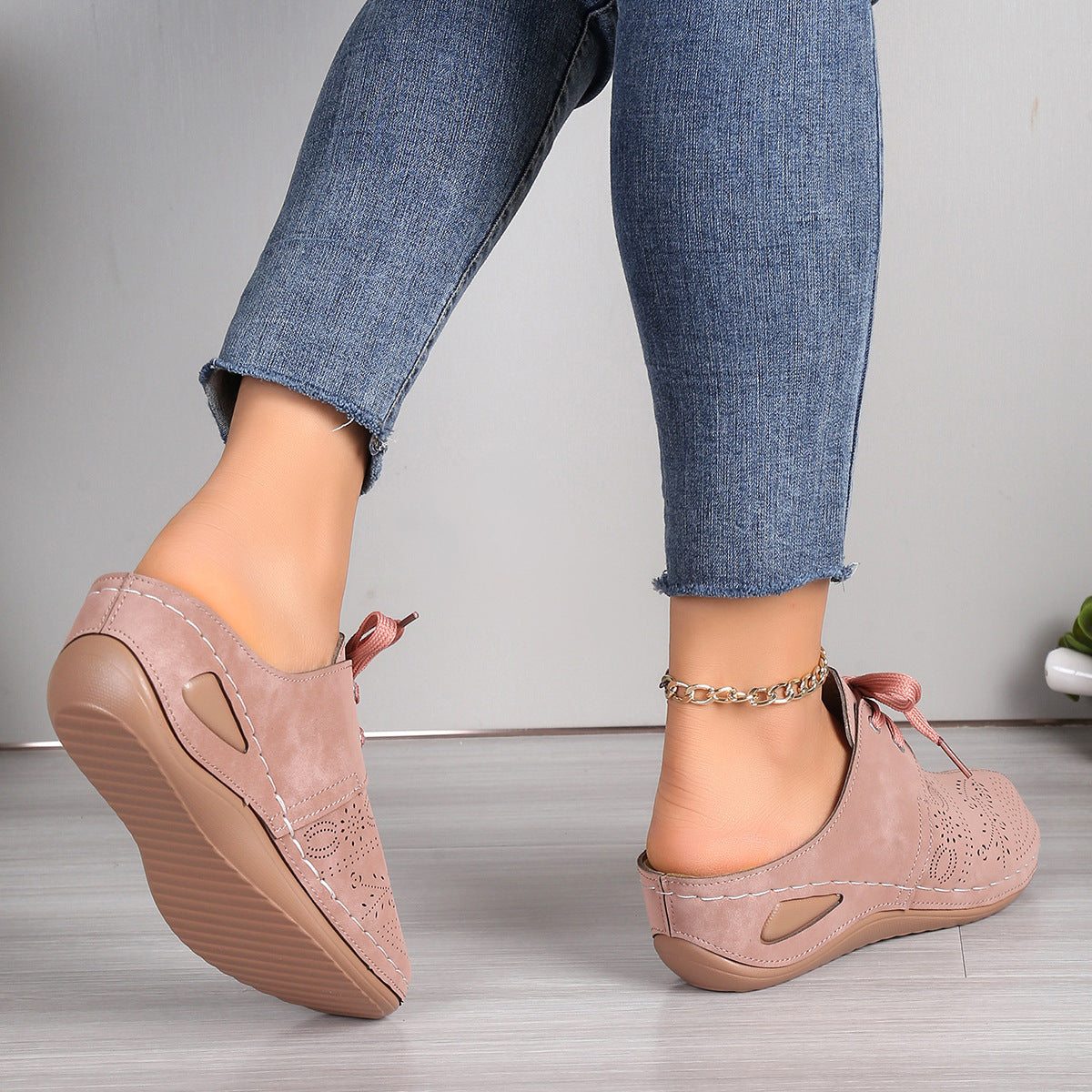 Women's Hollow Out Wedge Slippers