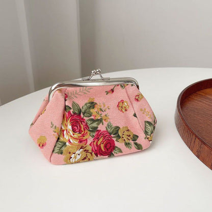 Retro Mini Canvas Coin Purse