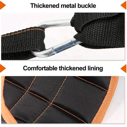 2 Pcs Abdominal Muscle Cantilever Training Belt Support Hanging Belt Suspension Pull Up Leg Fitness Tool For Men Household Nylon