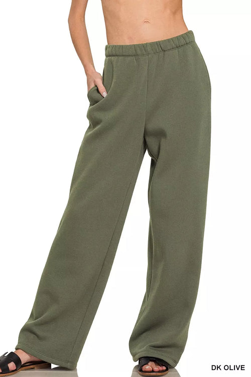 Zenana Fleece Sweatpant with Pockets