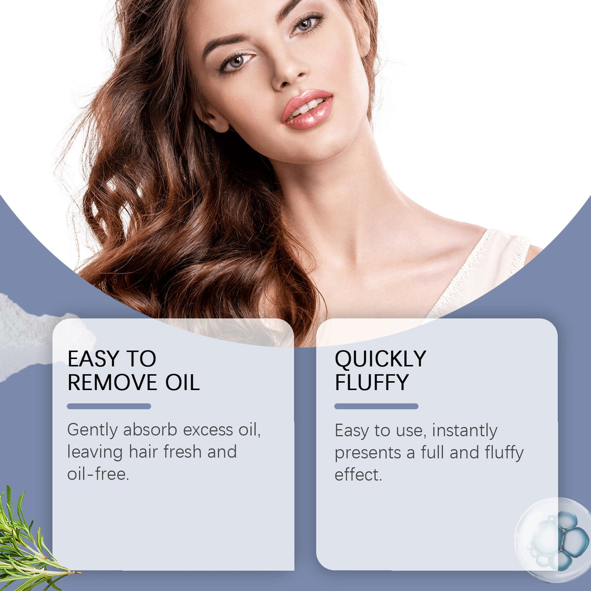 Hair Oil Removal Pomp Powder Oil Control Fluffy, Not Dry, Refreshing, Mild, Natural Light, Not Greasy