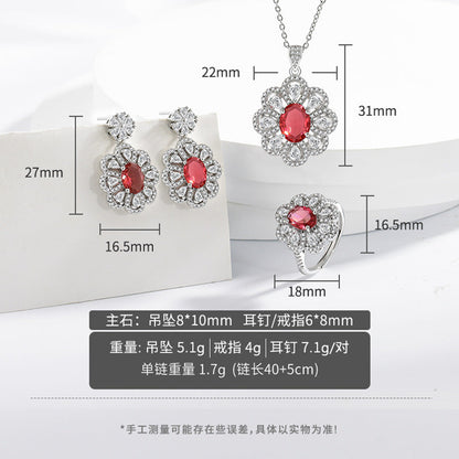 Bride Jewelry Earrings Necklace Jewelry Suit