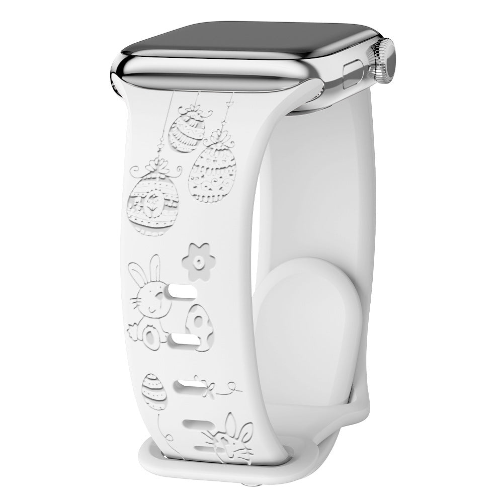 Suitable For The Easter Silicone Laser-engraved Printed Watch Strap