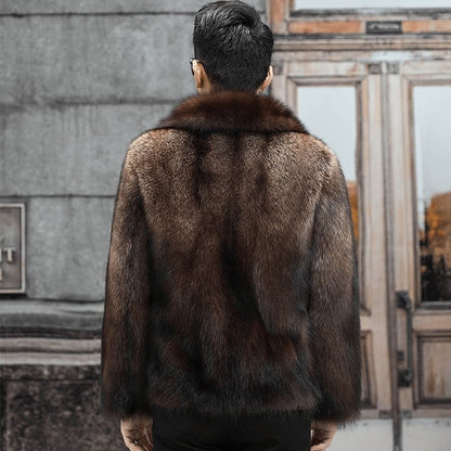 Thick Faux Fox Fur Coat
