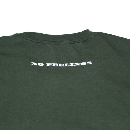 No Feelings T Shirt - Money Green