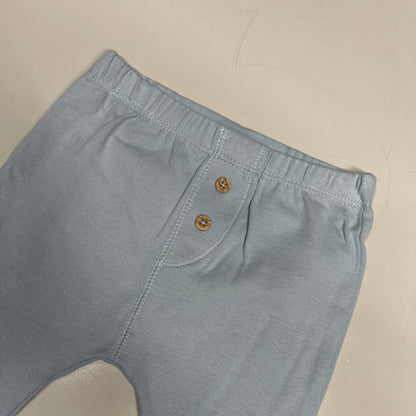 CARTERS (SET OF 2) Pull-On 100% Cotton Pants Baby Boy's Sz 6M Blue 1S99510
