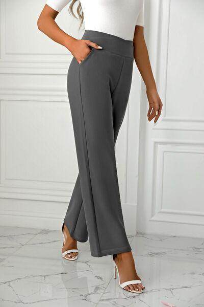 High Waist Straight Leg Pants for Women in Various Sizes