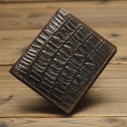 Leather Men Long Walle