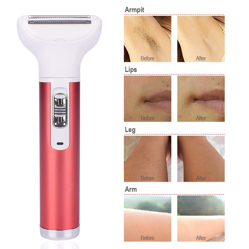 New 5 In 1 Multifunctional Shaver Hair Remover Electric Lipstick Eyebrow Trimmer Hair Scraper For Women