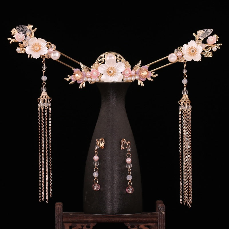 Tassel Full Set Antique Hair Clasp Chinese Style Classical Simplicity Hair Accessories