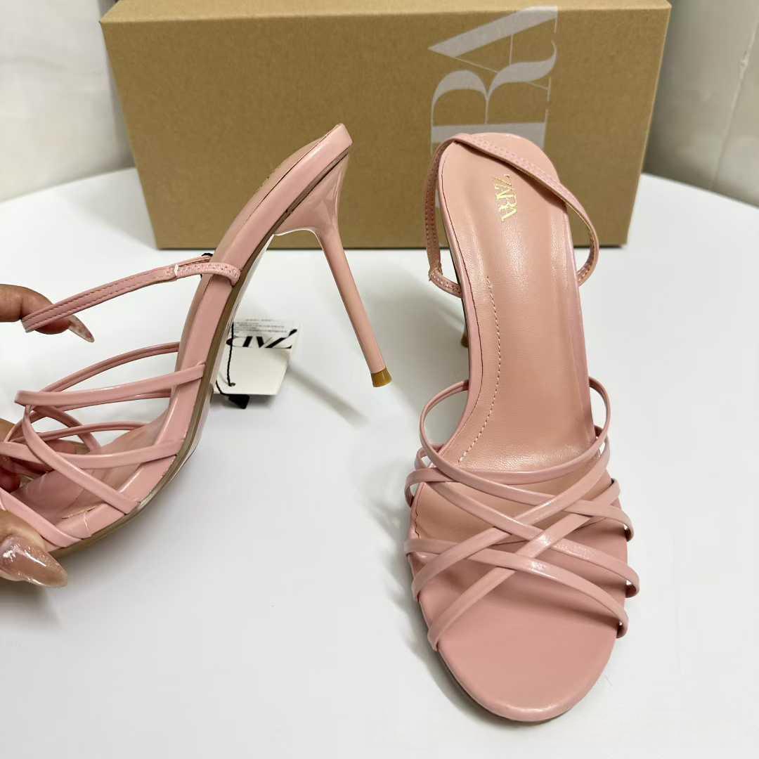 Women's Open-toe High-heeled Pointed-toe Strappy Sandals