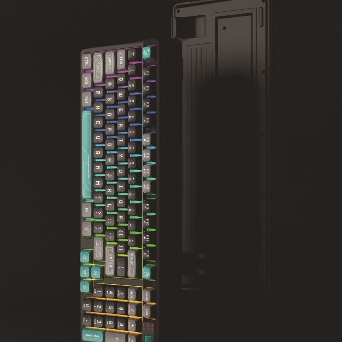 Combination Of Three Color Luminous Machinery Feel Desktop Computer