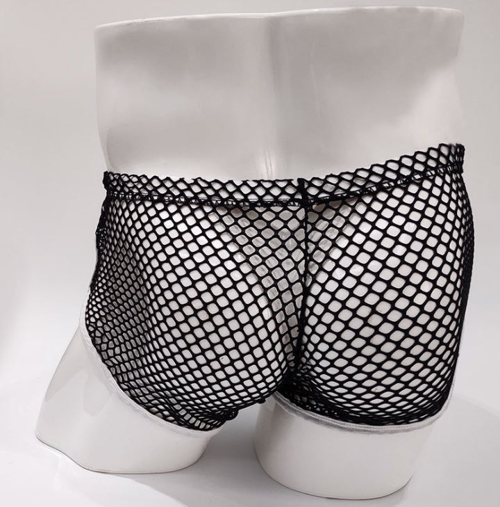 Men's Underwear Sexy Mesh Breathable Boxer Briefs