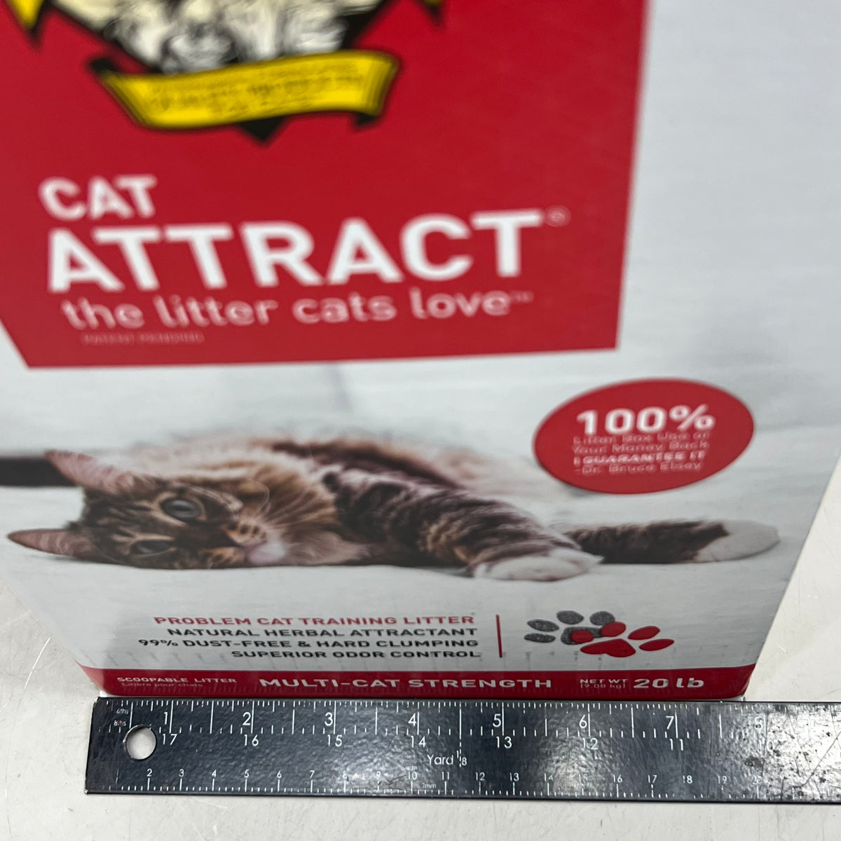 DR. ELSEY'S Precious Cat Attract Clumping Clay Cat Litter 20 Lb Red & White