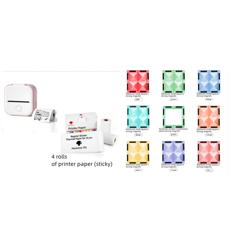 Portable Mini Thermal Label Printer Home Photo Printer Student Wrong Question Printer Bluetooth-compatible Mini Label Printer Price Tag