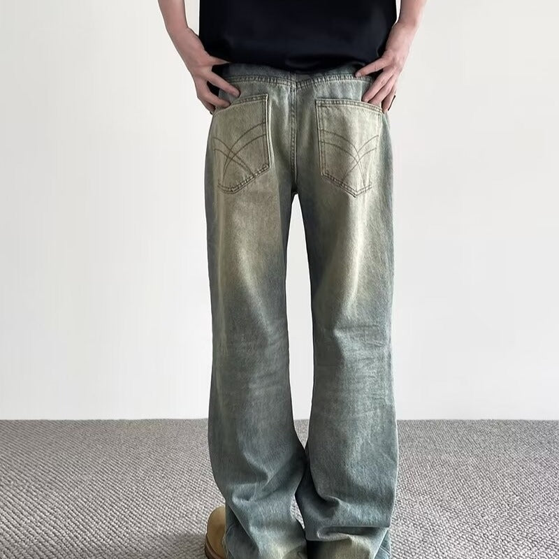 Fashionable Mens Vintage Distressed Jeans
