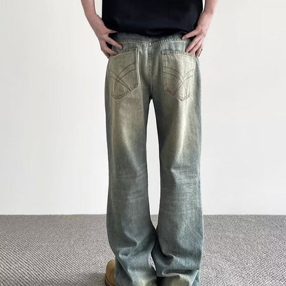 Fashionable Mens Vintage Distressed Jeans