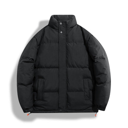 Solid-color Womens Windproof And Warm Jacket