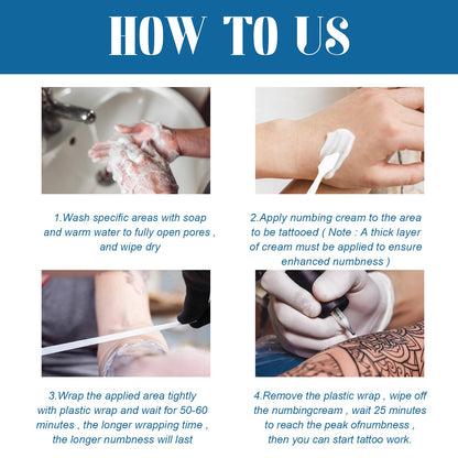 Tattoo Numbing Cream, Cleansing Moisturizing And Repairing Removing Tattoo Marks Skin Care Cream