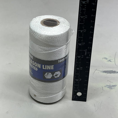 ROPE KING (2 PACK) Mason Line Twine Twisted Polyester 100' #18 White MT-1000