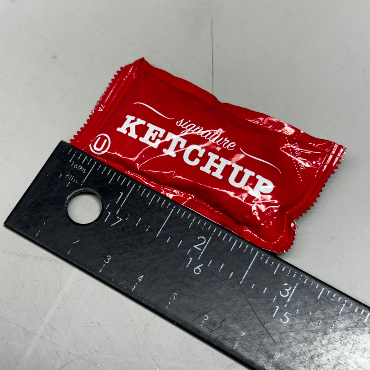 ZA@ KETCHUP (1500 Count) Packet 29.76 Lbs 123313 BB 11/25 (New Other, Distressed Box)