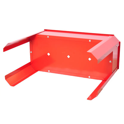 Elevated garden bed.metal elevated outdoor flowerpot box.suitable for backyard and terrace.large flowerpot. Red x 2