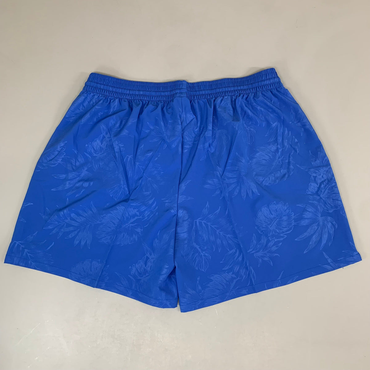RAYA SUN Stretch Swim Style Shorts W/ Flower Design Women's 3X Blue/Gray
