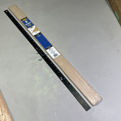 MD (6 PACK) Hardwood Flat-Profile Door Transition Strip Threshold 2.5"x36" Oak 11908