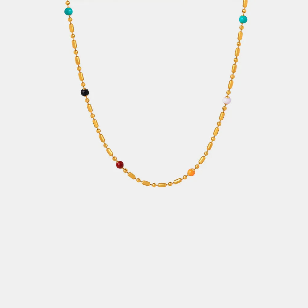 Simple rice bead splicing rice bead chain design drop glaze clip bead chain
