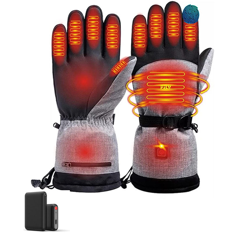 Intelligent temperature control heating gloves USB charging heating outdoor skiing cycling electric heating gloves