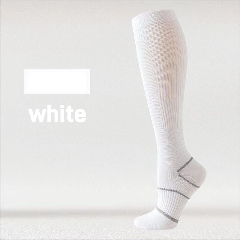 Pressure socks calf socks women's socks solid color thin mesh sweat absorbing breathable odor proof compression socks