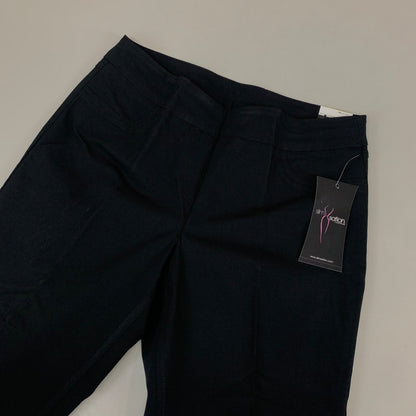 MULTIPLES Ankle Pants Petite Women's Sz 14 Black