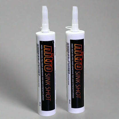 NITRO (2 PACK) Sink Shot High Tech Ms Polymer Adhesive 9.8 oz White 28224TA