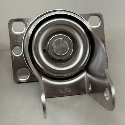 HEAVY DUTY  (2 Pack) Swivel Caster Plate Replacement 4"x2" Overall Length Chrome E32250GZ820644