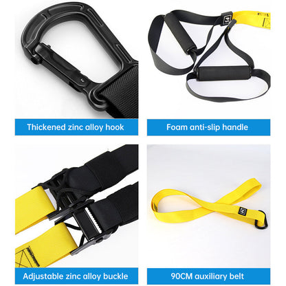Suspension Training Strap - Adjustable, Wall Mount, Professional (TRX-style)