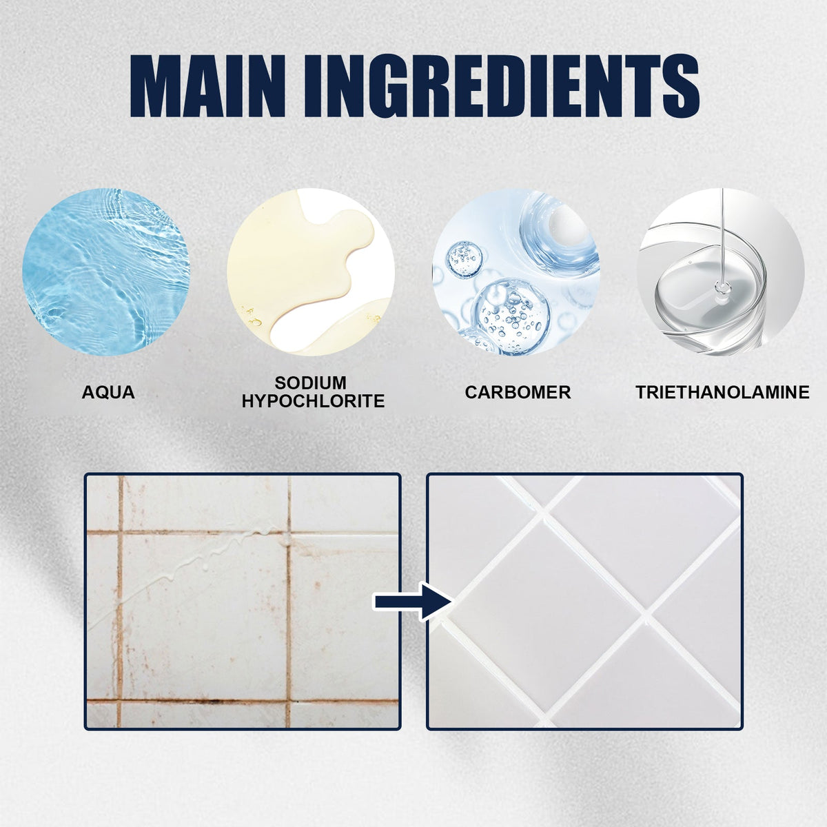 Mildew Remover Gel Multi-functional Mildew Remover Wall Tile Gap Bathroom Ceiling Cleaner