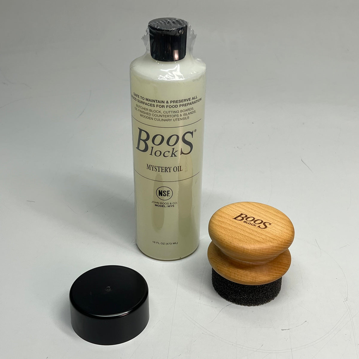 JOHN BOOS Cutting Board Oil & Applicator For Wooden Kitchen Accessories 16 Fl Oz
