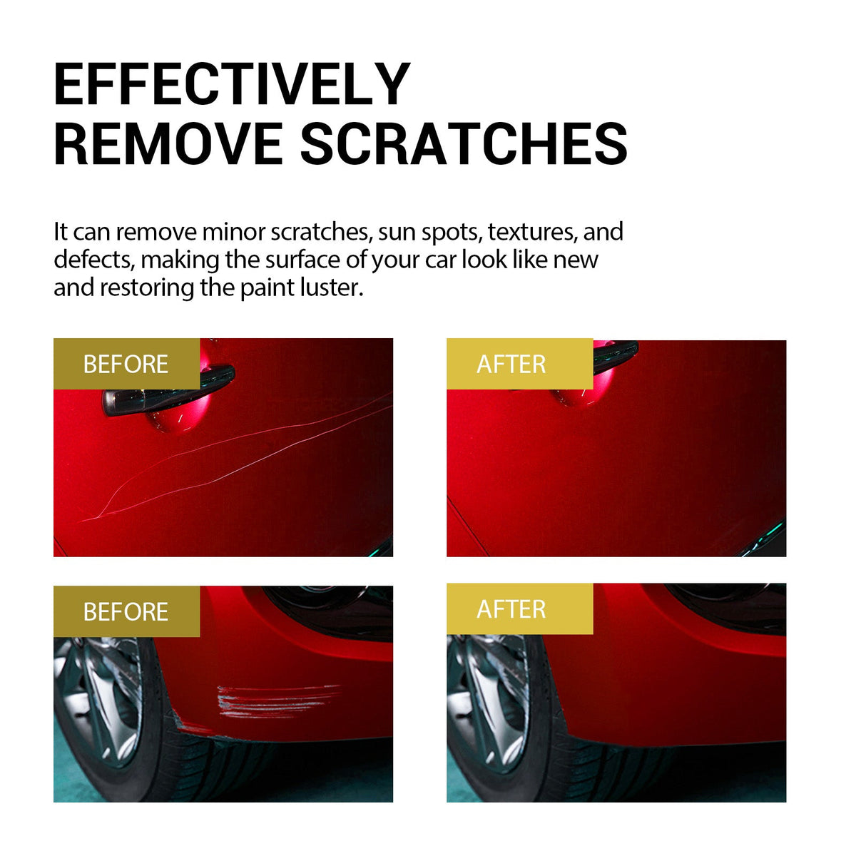 Scratch Removal Wax, Car Repair Care Paint Maintenance Refurbished Clean And Brightening Car Scratch Repair Cream